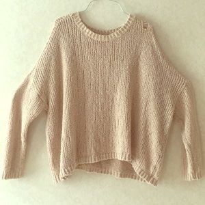 Slouchy rose pink sweater